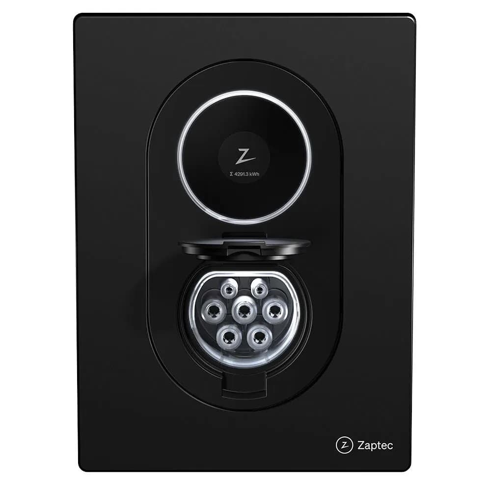 Zaptec Go 2 7.4kW/22kW Smart EV Charger Multiphase V2G-Ready - Black