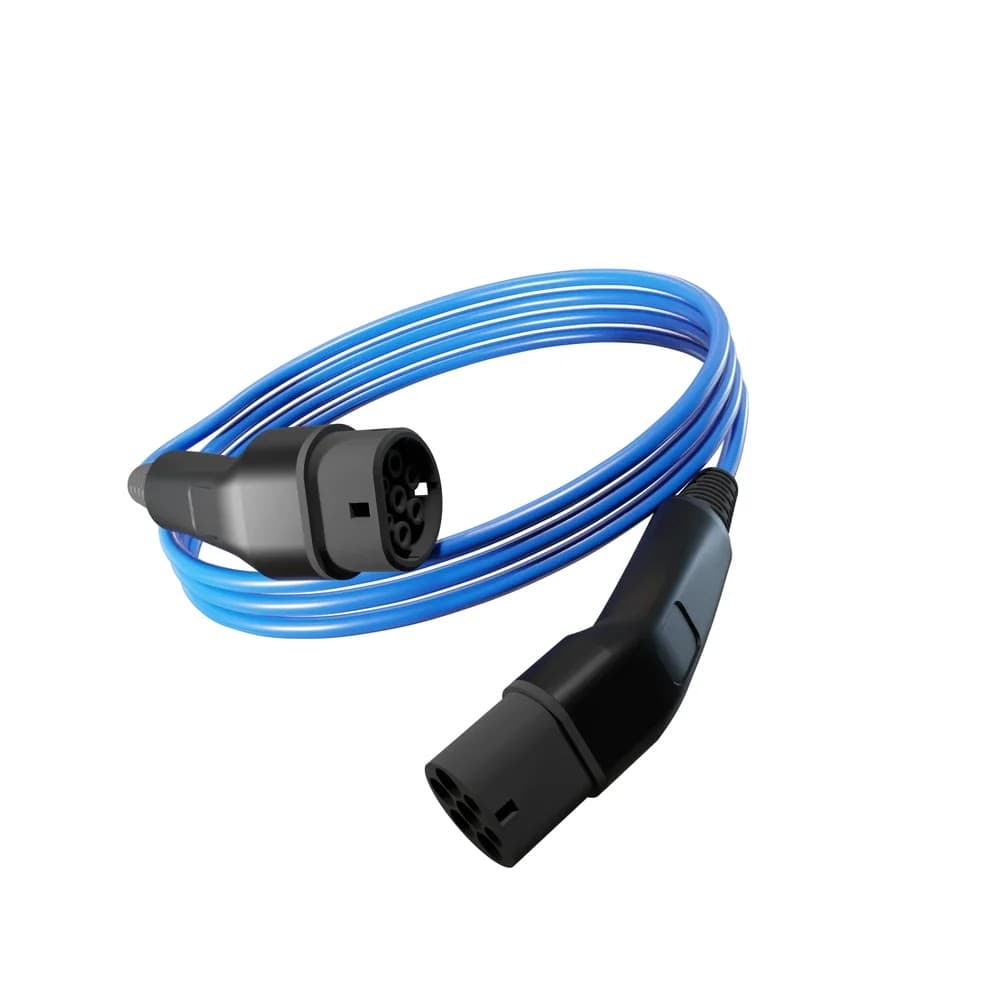 Wottz Untethered EV Charging Cable 3.5m - Blue
