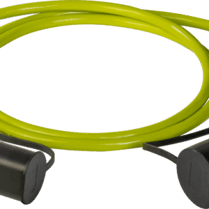 ZEV Type2-Type2, 32A, 3 Phase EV Charging Cable, Straight, Hi-vis Lime Green, 5m/10m