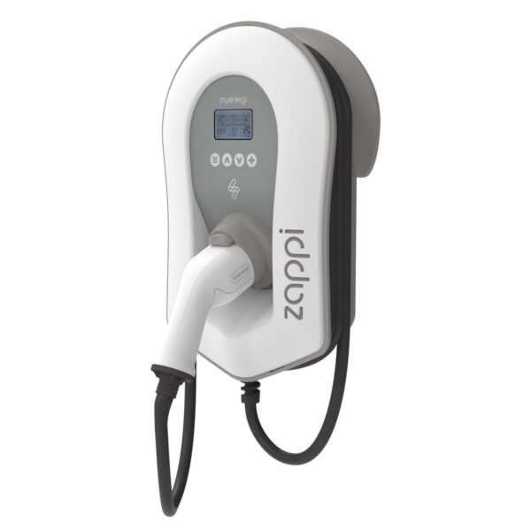 Zappi Smart EV charger 22kw Multiphase tethered White