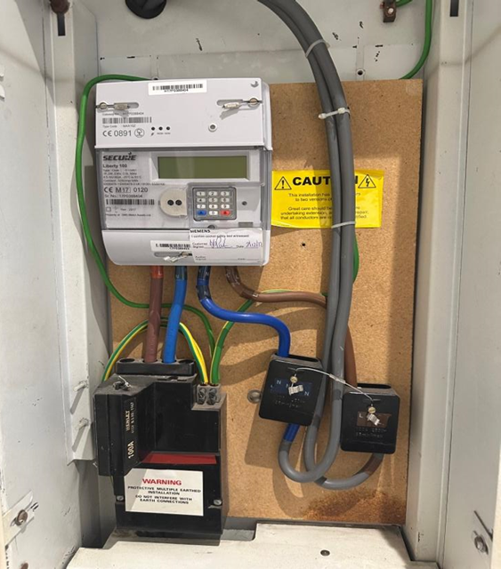 A close up of a fuse box